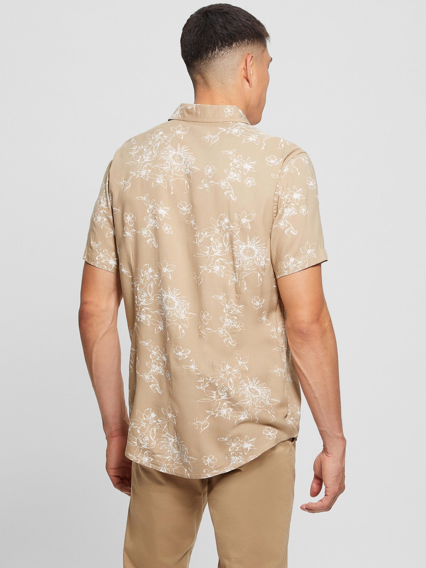 SS ECO RAYON SIENNA FLRL SHIRT