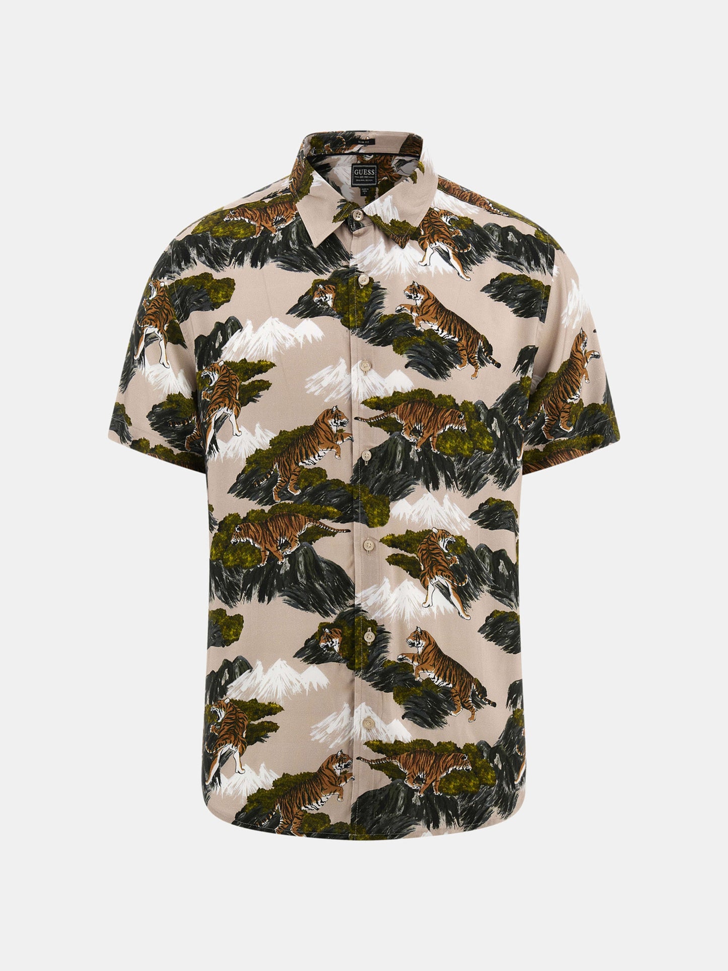 SS ECO RAYON MTN TIGER SHIRT