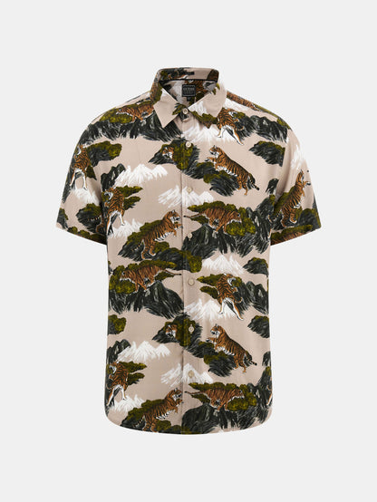 SS ECO RAYON MTN TIGER SHIRT