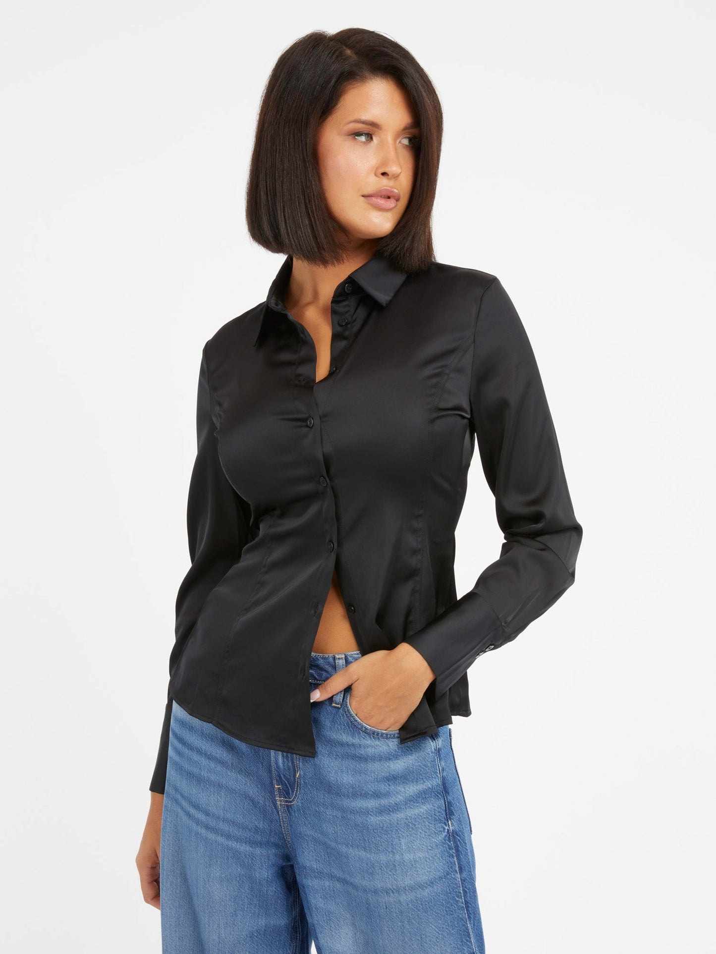 LS FERNANDA CORSET SHIRT