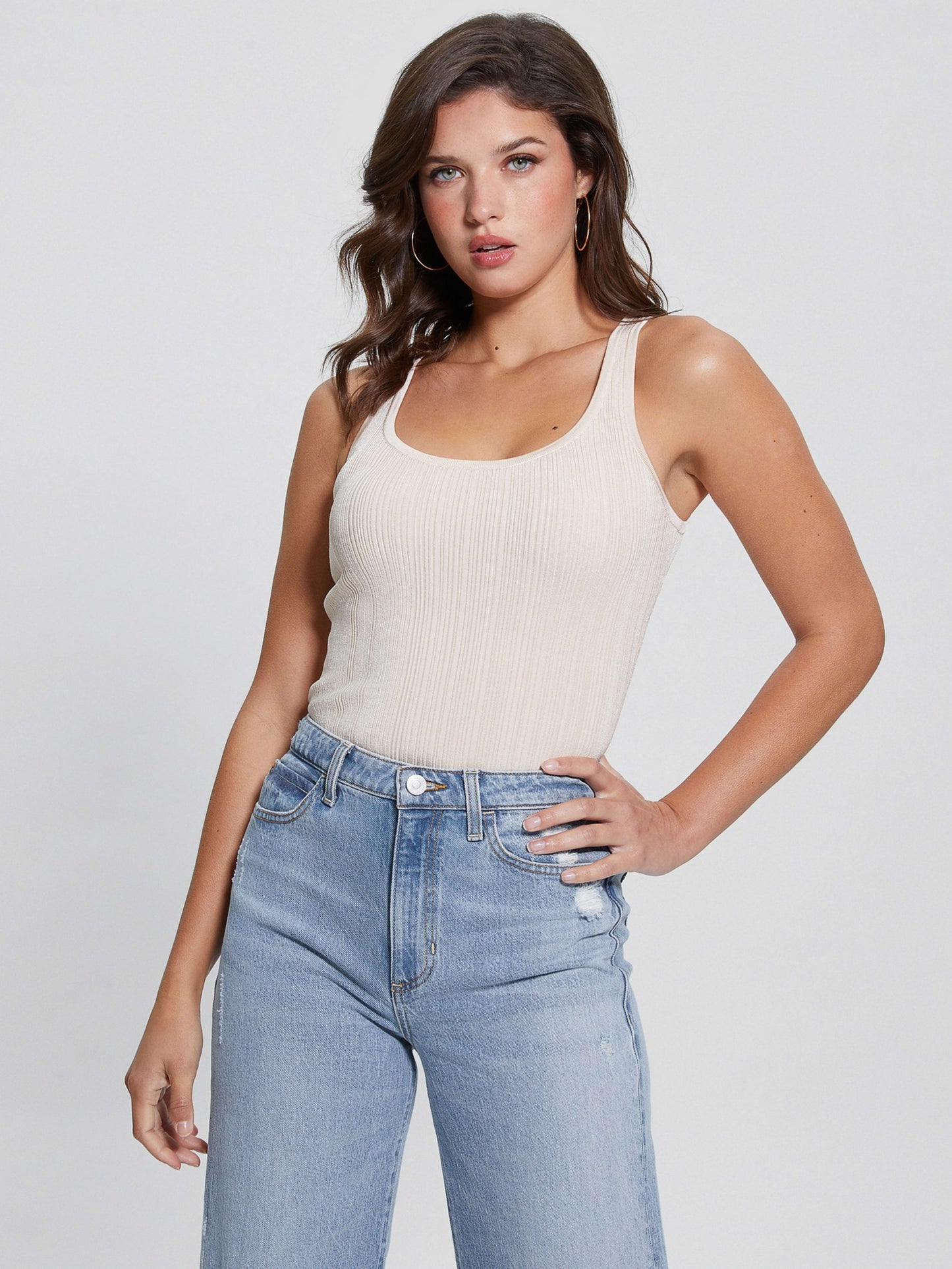 SL VARIEGATED RIB CASIE TANK