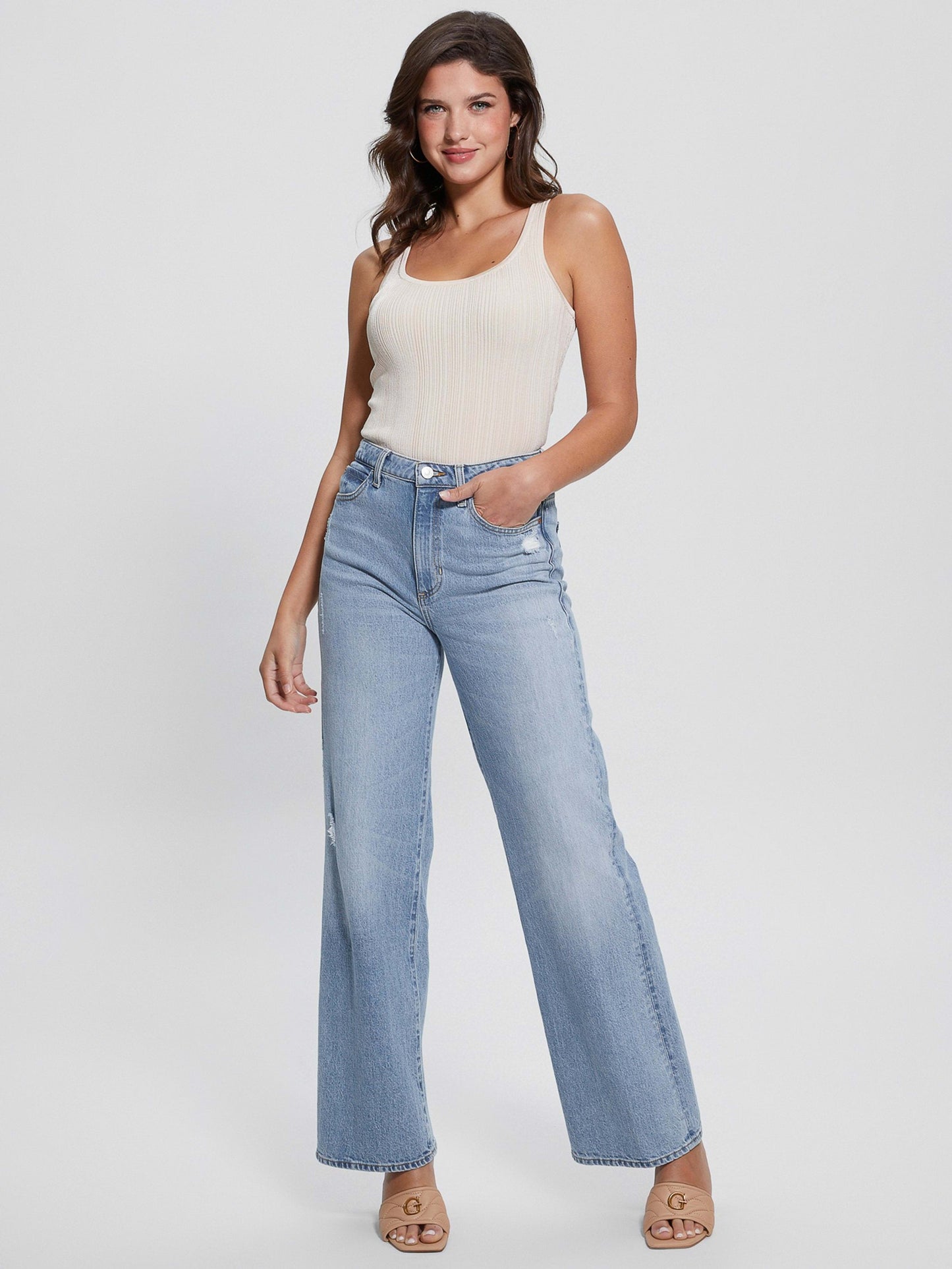 SL VARIEGATED RIB CASIE TANK