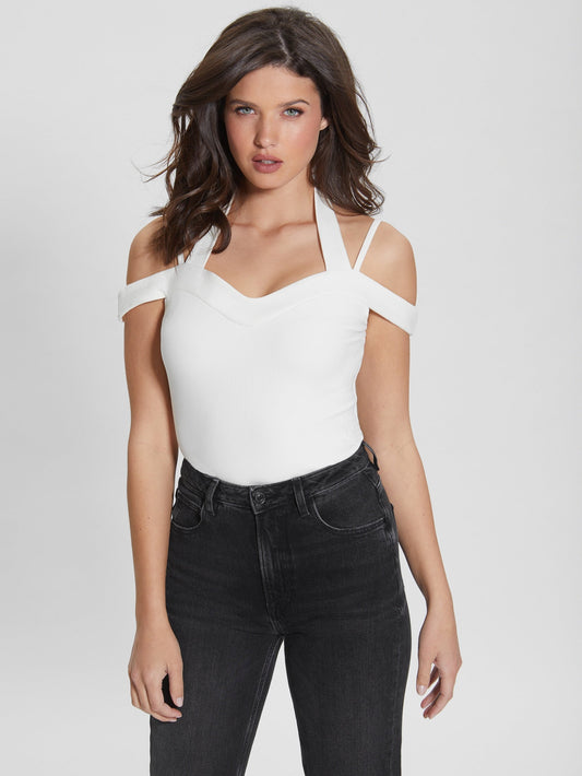 SS CORA RIB COLD SHOULDER TOP
