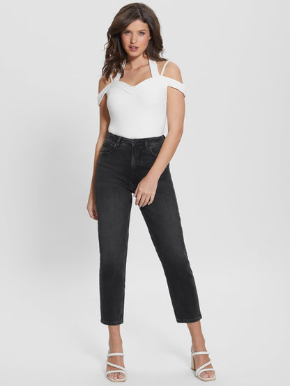 SS CORA RIB COLD SHOULDER TOP