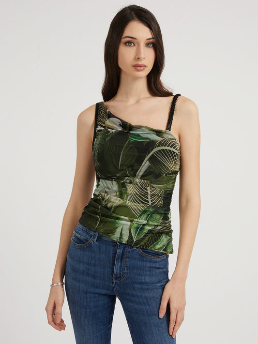 SL SHIRRED MESH DINAH TOP