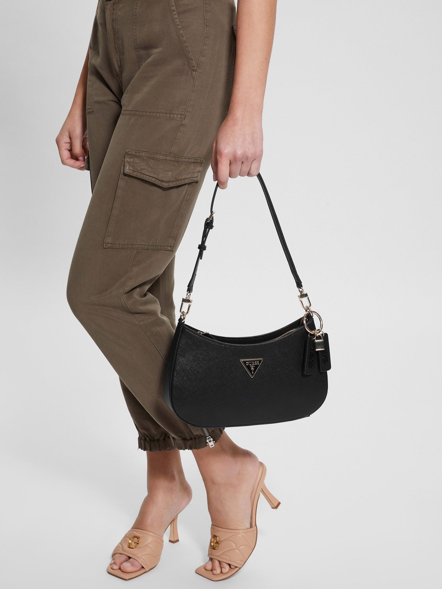NOELLE TOP ZIP SHOULDER BAG